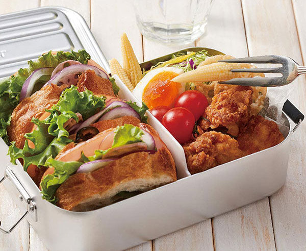 Aluminum Bento Lunch Box 850ml | Silver by Skater - Bento&co Japanese Bento Lunch Boxes and Kitchenware Specialists