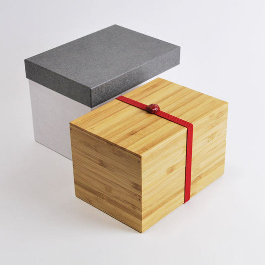 Handmade Take Bako Bento Box | Red Band by Kohchosai Kosuga - Bento&co Japanese Bento Lunch Boxes and Kitchenware Specialists